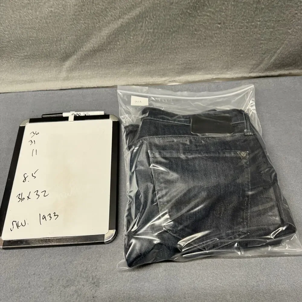 Mavi Jeans Mens 36x32 (36x31 ACTUAL) Matt Relaxed‎ Straight Leg Dark Wash Denim